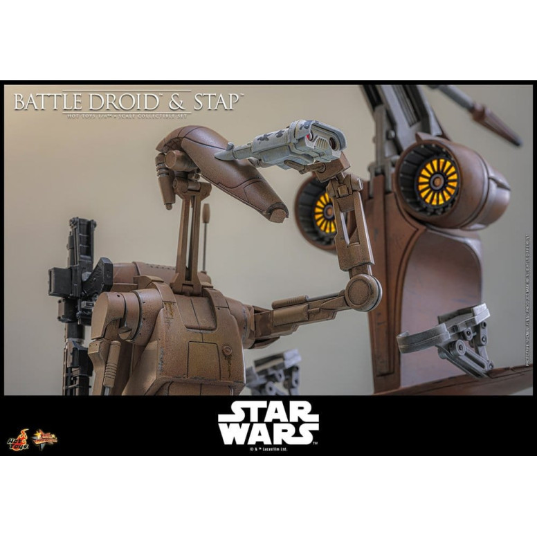 Hot Toys - Droide de Batalla y STAP MMS 1/6 - Star Wars: La Amenaza Fantasma MMS887