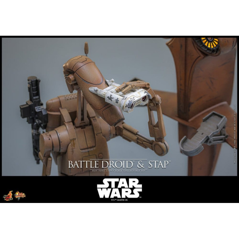 Hot Toys - Droide de Batalla y STAP MMS 1/6 - Star Wars: La Amenaza Fantasma MMS887