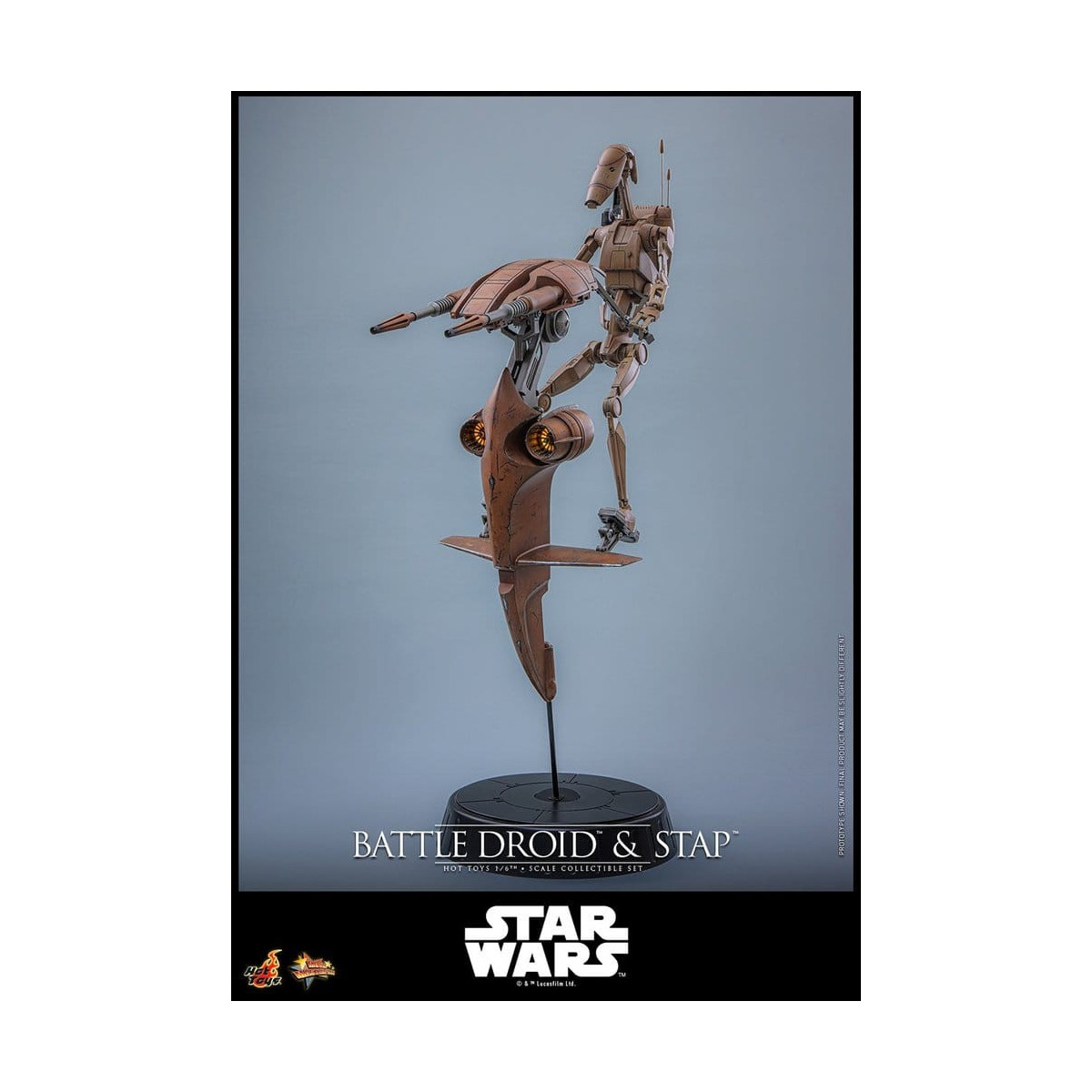 Hot Toys - Droide de Batalla y STAP MMS 1/6 - Star Wars: La Amenaza Fantasma MMS887