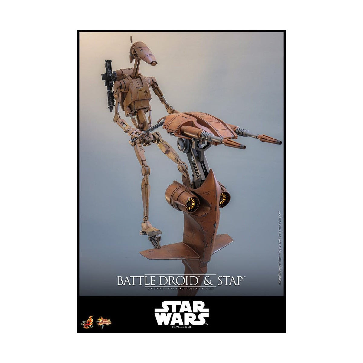 Hot Toys - Droide de Batalla y STAP MMS 1/6 - Star Wars: La Amenaza Fantasma MMS887