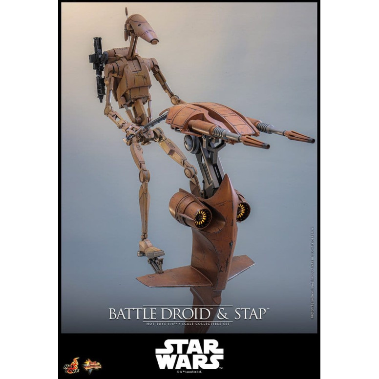 Hot Toys - Droide de Batalla y STAP MMS 1/6 - Star Wars: La Amenaza Fantasma MMS887