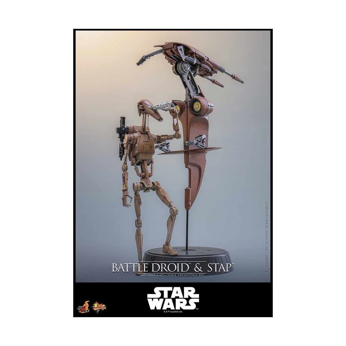 Hot Toys - Droide de Batalla y STAP MMS 1/6 - Star Wars: La Amenaza Fantasma MMS887