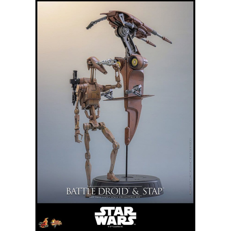 Hot Toys - Droide de Batalla y STAP MMS 1/6 - Star Wars: La Amenaza Fantasma MMS887