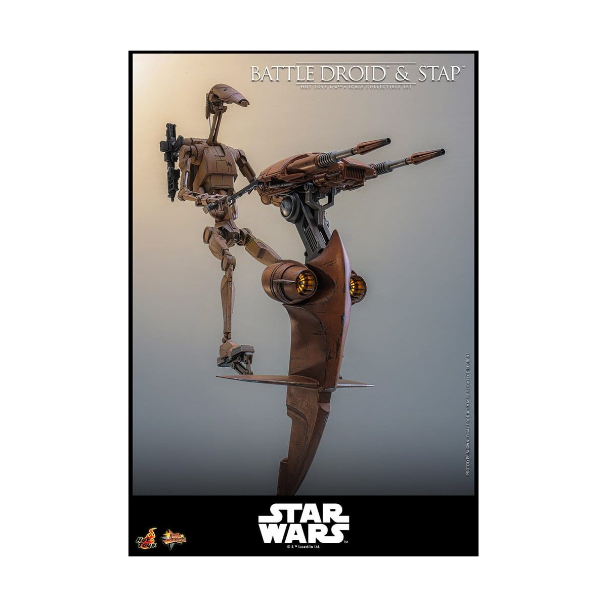 Hot Toys - Droide de Batalla y STAP MMS 1/6 - Star Wars: La Amenaza Fantasma MMS887