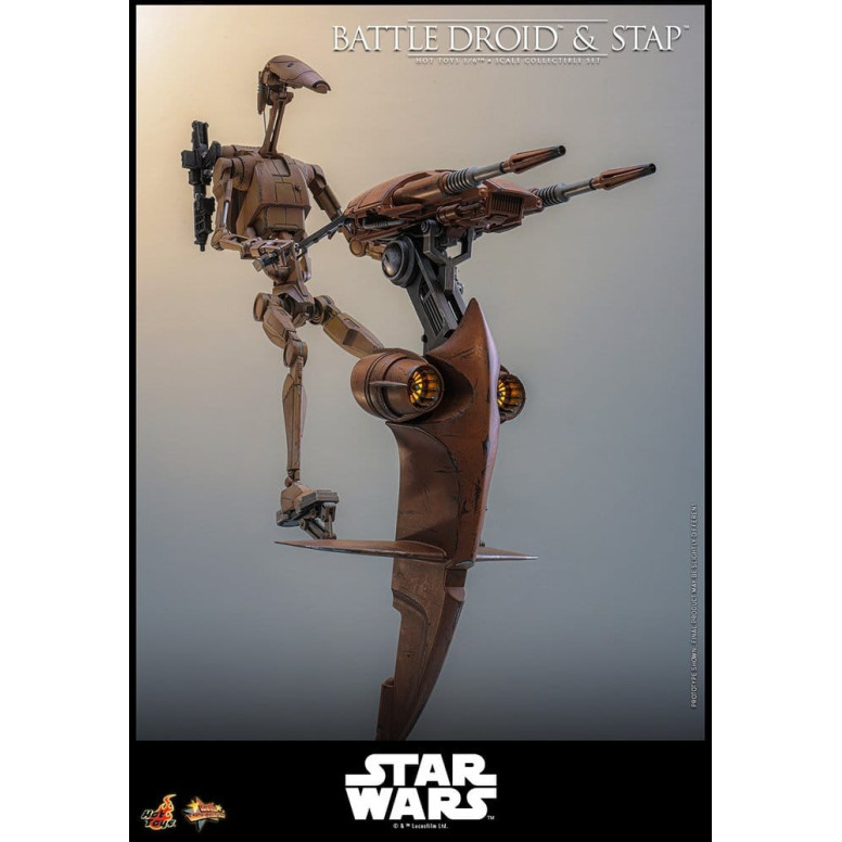 Hot Toys - Droide de Batalla y STAP MMS 1/6 - Star Wars: La Amenaza Fantasma MMS887