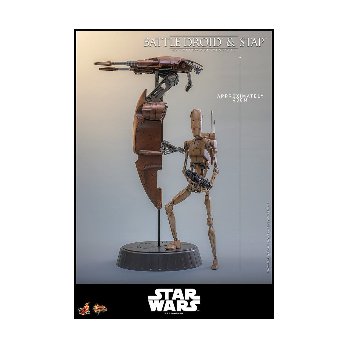 Hot Toys - Droide de Batalla y STAP MMS 1/6 - Star Wars: La Amenaza Fantasma MMS887