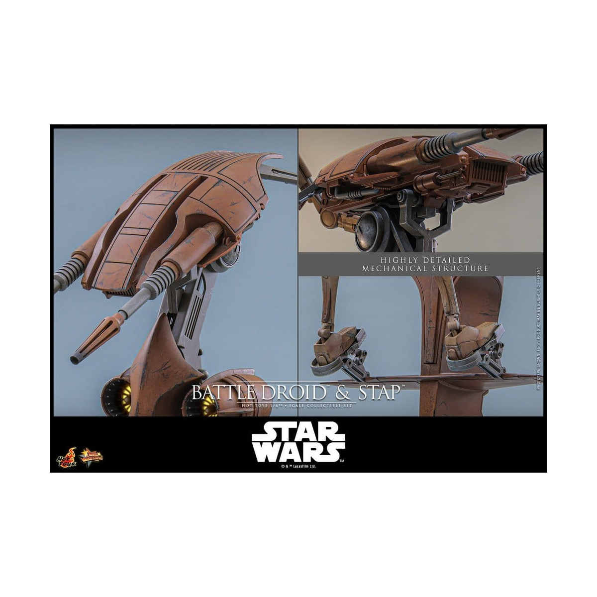 Hot Toys - Droide de Batalla y STAP MMS 1/6 - Star Wars: La Amenaza Fantasma MMS887
