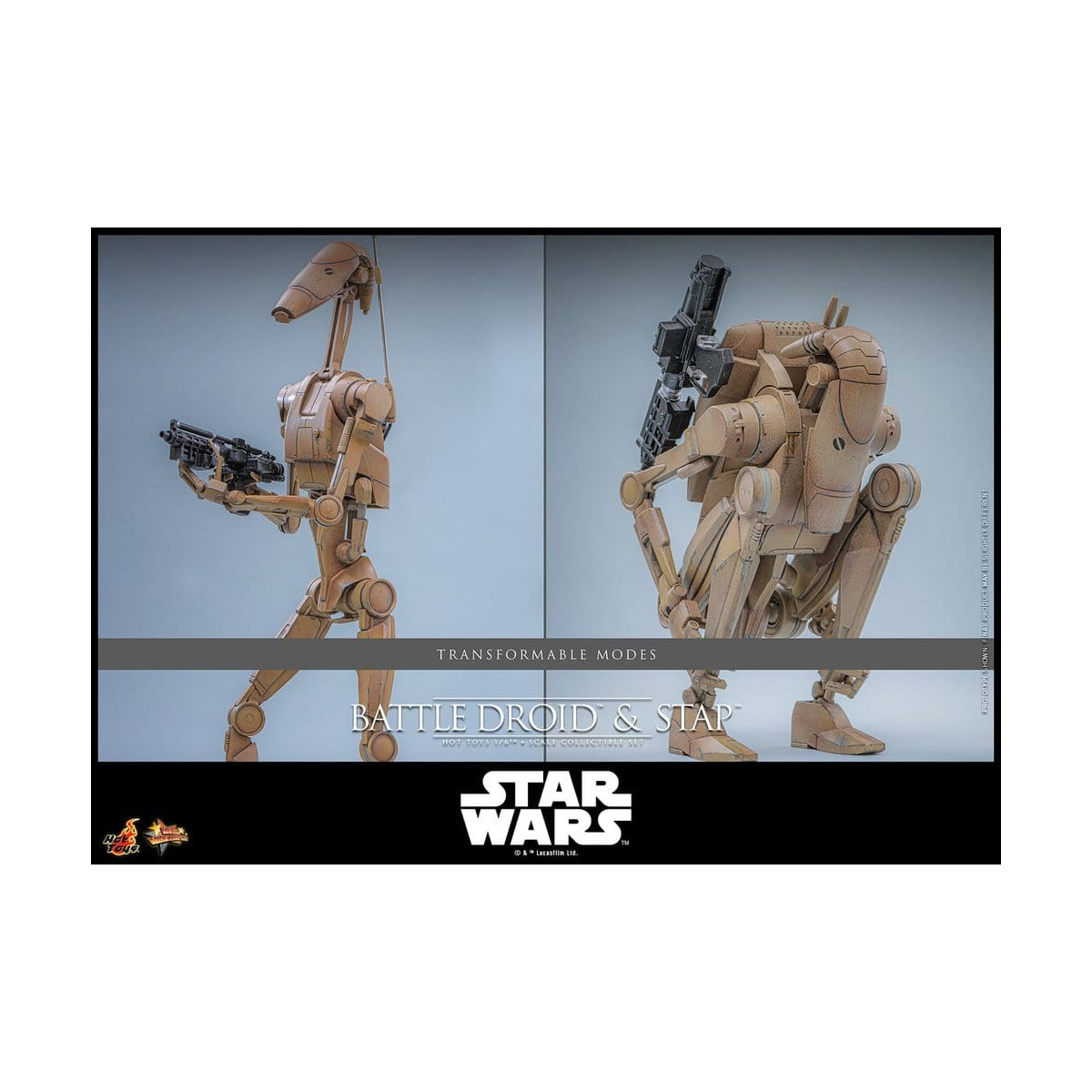 Hot Toys - Droide de Batalla y STAP MMS 1/6 - Star Wars: La Amenaza Fantasma MMS887