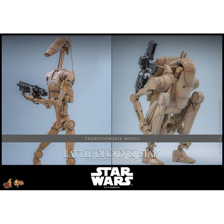 Hot Toys - Droide de Batalla y STAP MMS 1/6 - Star Wars: La Amenaza Fantasma MMS887