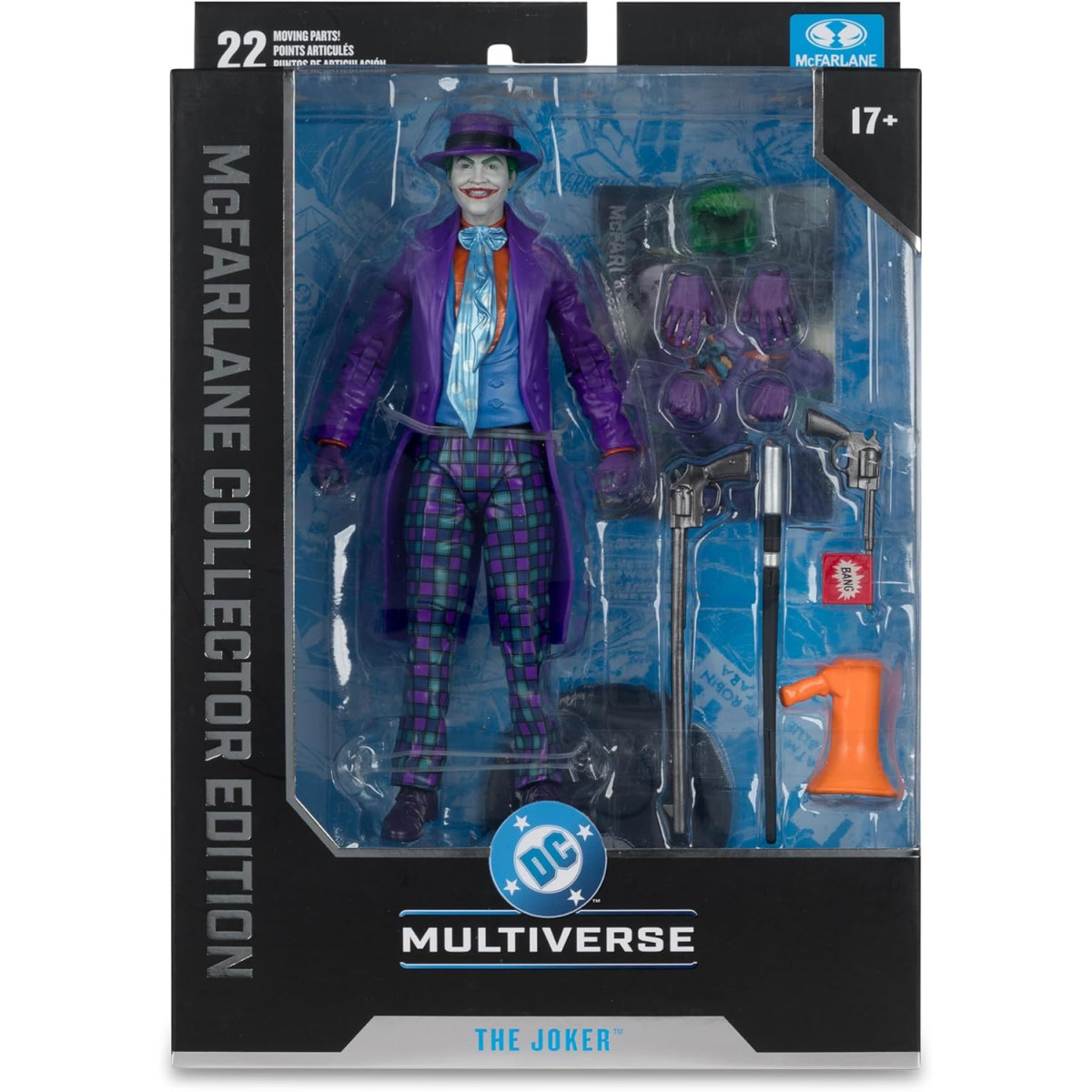 Mc Farlane - DC Multiverse - El Joker Edición Coleccionista 1/12 - Batman (1989)