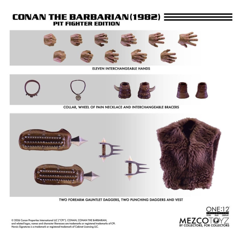Mezco - One 12 - Conan el Bárbaro (Edición Pit Fighter) 1/12