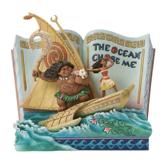 Enesco Disney Traditions By Jim Shore - Libro de cuentos El océano me elige - Vaiana (Moana) - Moana