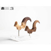 Toynami ECC Elite Creature Collectibles - Velociraptor Pie Garra y Fósil Garra Set - Jurassic Park