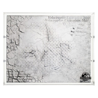 ECC Elite Creature Collectibles - Jurassic Park 3 Velociraptor Dig Map