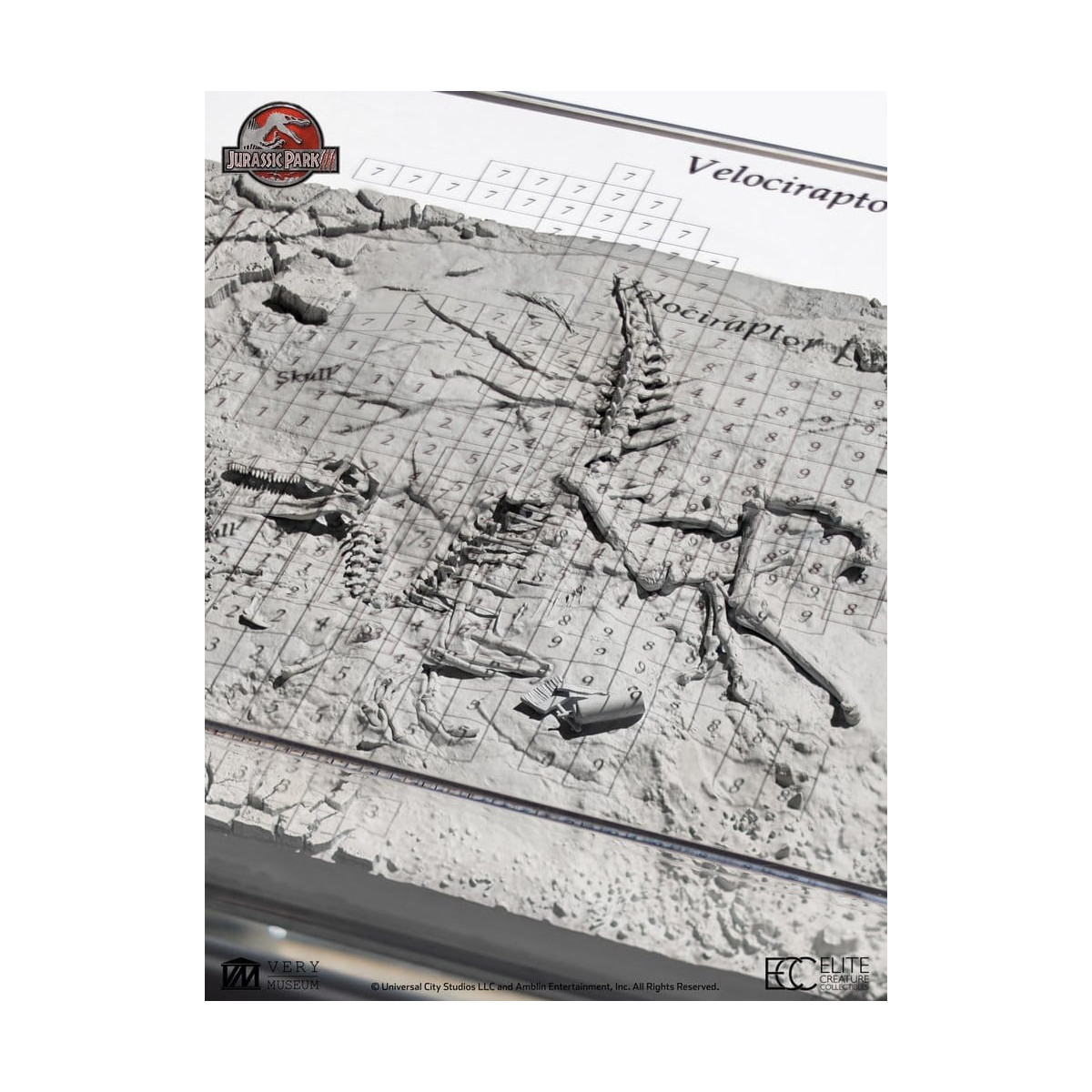 ECC Elite Creature Collectibles - Jurassic Park 3 Velociraptor Dig Map