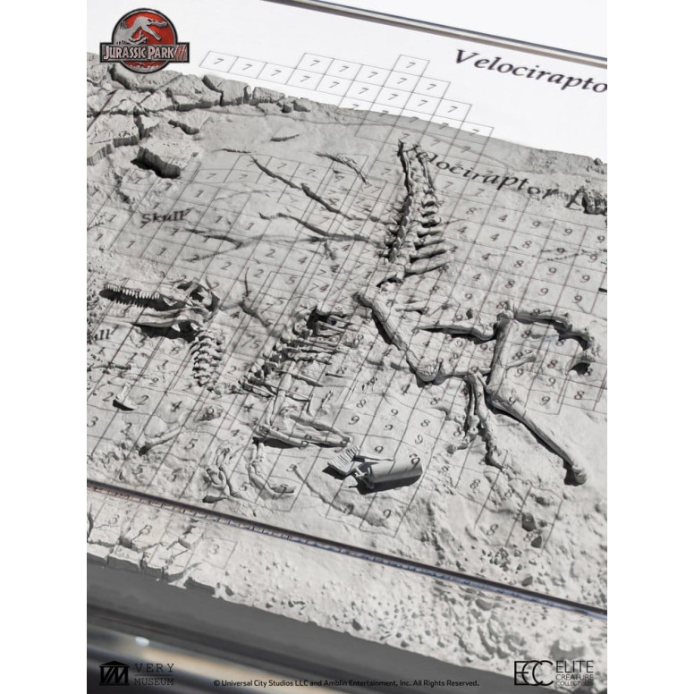 ECC Elite Creature Collectibles - Jurassic Park 3 Velociraptor Dig Map
