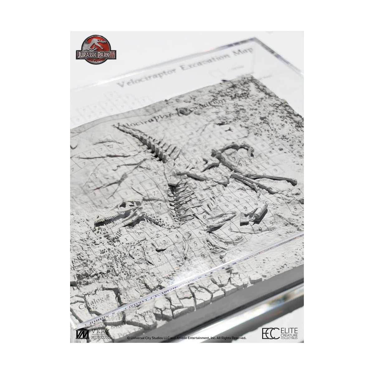 ECC Elite Creature Collectibles - Jurassic Park 3 Velociraptor Dig Map