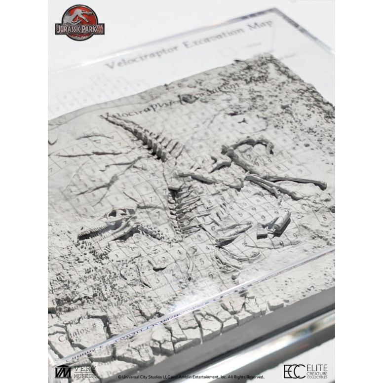 ECC Elite Creature Collectibles - Jurassic Park 3 Velociraptor Dig Map