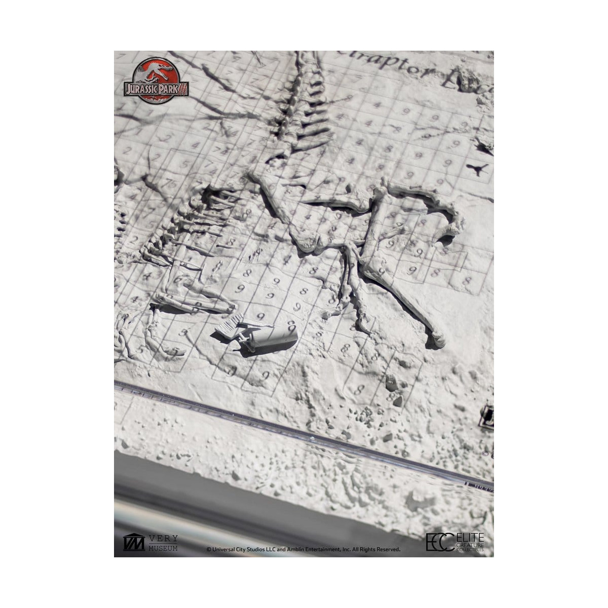 ECC Elite Creature Collectibles - Jurassic Park 3 Velociraptor Dig Map