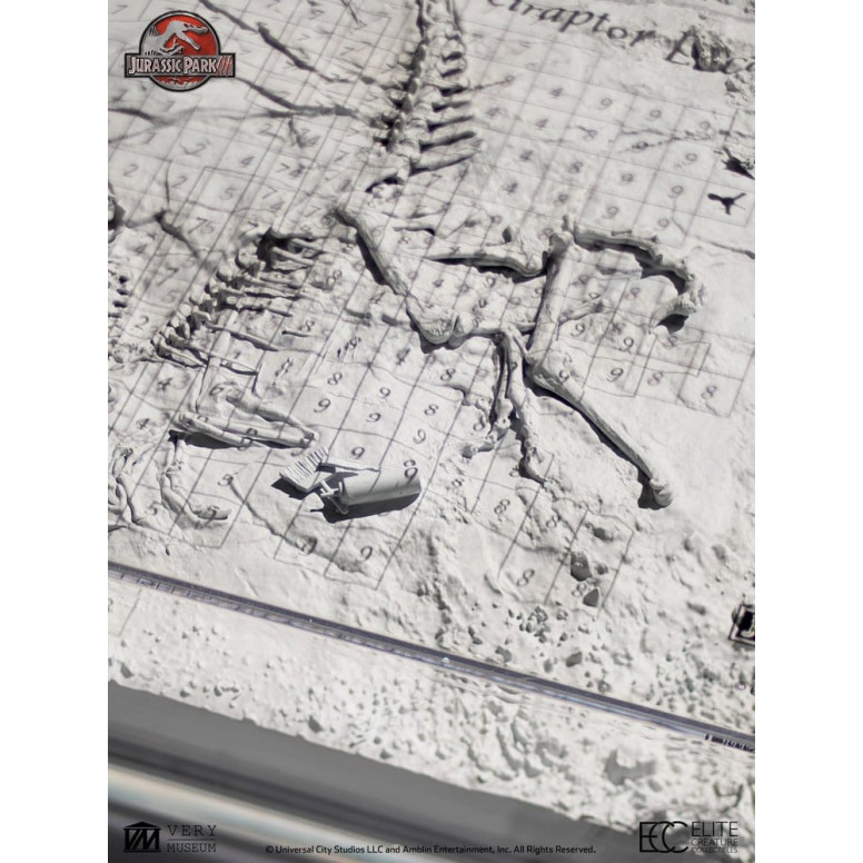 ECC Elite Creature Collectibles - Jurassic Park 3 Velociraptor Dig Map