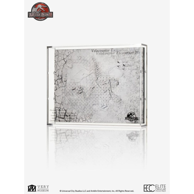 ECC Elite Creature Collectibles - Jurassic Park 3 Velociraptor Dig Map