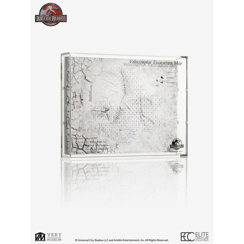 ECC Elite Creature Collectibles - Jurassic Park 3 Velociraptor Dig Map