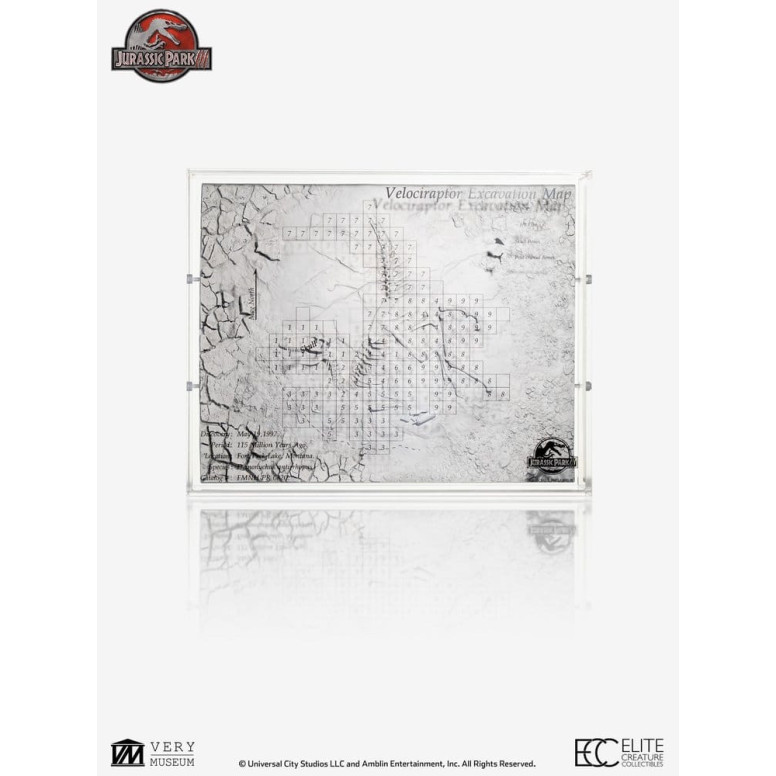 ECC Elite Creature Collectibles - Jurassic Park 3 Velociraptor Dig Map