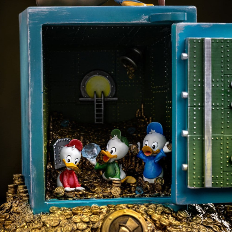 Iron Studios - Disney Tío Gilito McPato y Sobrinos Deluxe Art Scale 1/10 - Duck Tales