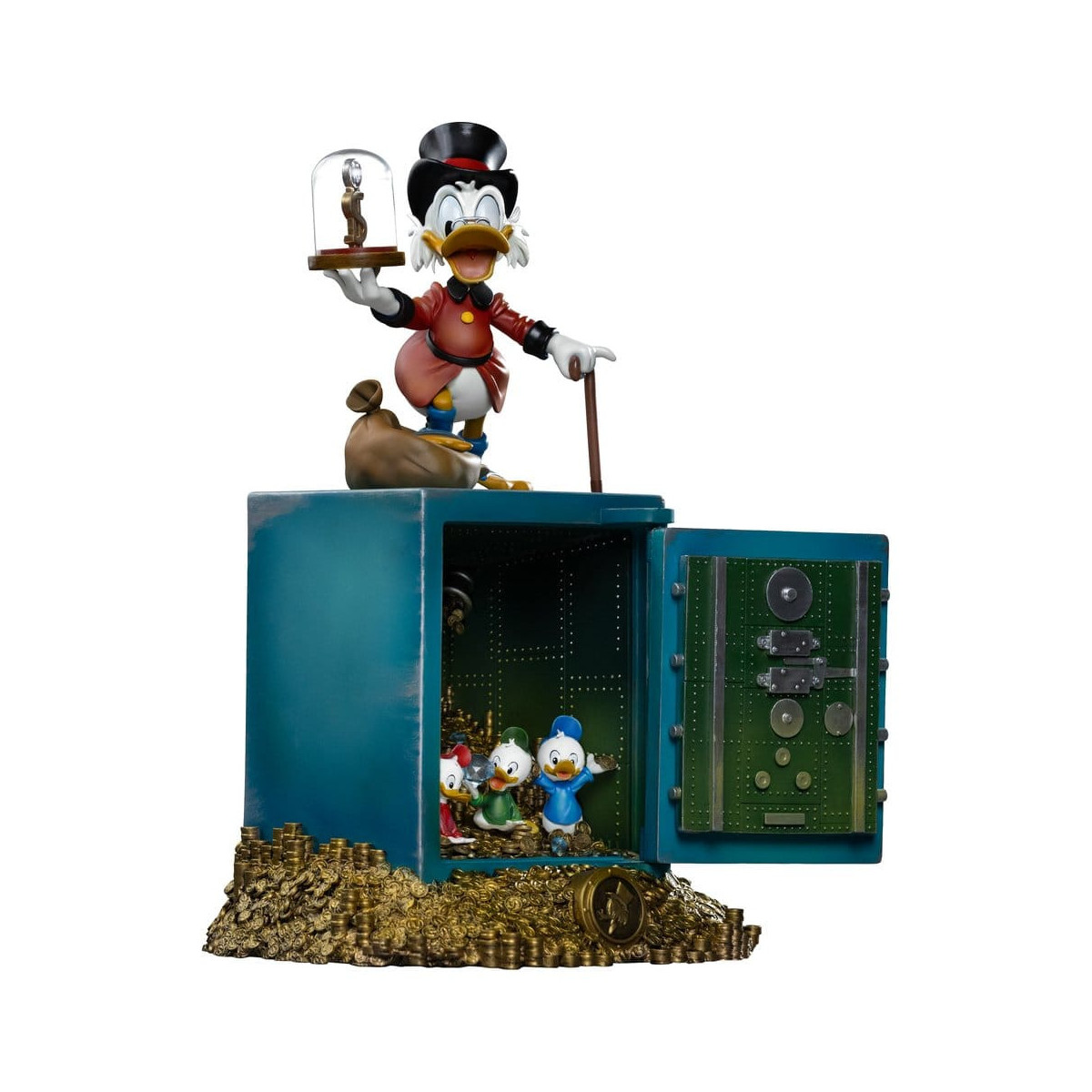 Iron Studios - Disney Tío Gilito McPato y Sobrinos Deluxe Art Scale 1/10 - Duck Tales