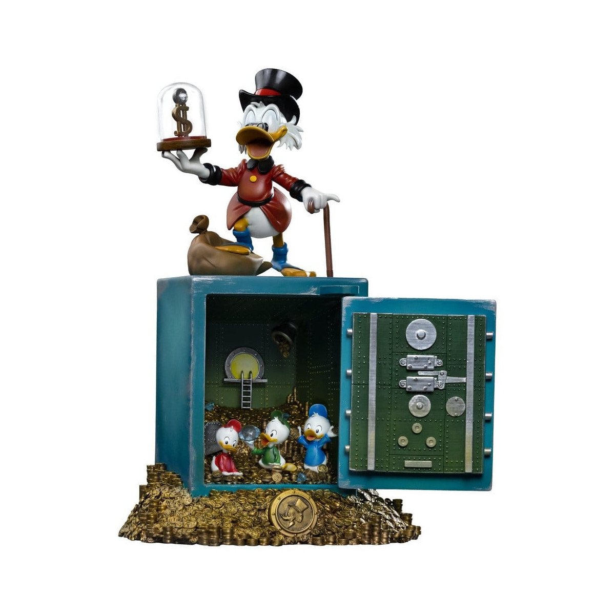 Iron Studios - Disney Tío Gilito McPato y Sobrinos Deluxe Art Scale 1/10 - Duck Tales