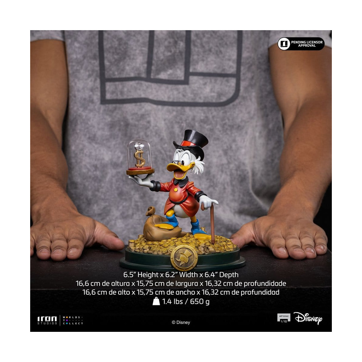 Iron Studios - Disney Tío Gilito Escala Artística 1/10 - Duck Tales