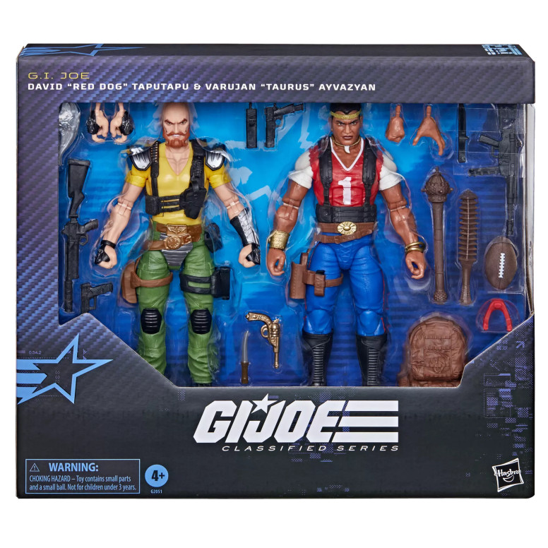 Hasbro G.I.JOE Serie Clasificada - David "Red Dog" Taputapu y Varujan "Taurus" Ayvazyan