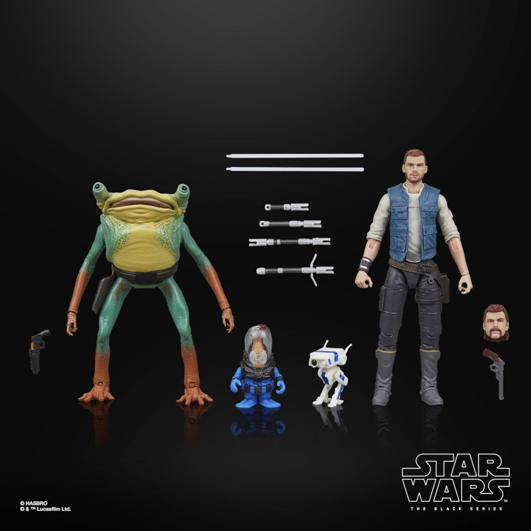 Star Wars Black Series - Pack Jedi Survivor - Cal Kestis, BD-1, Turgle & Skoova Stev