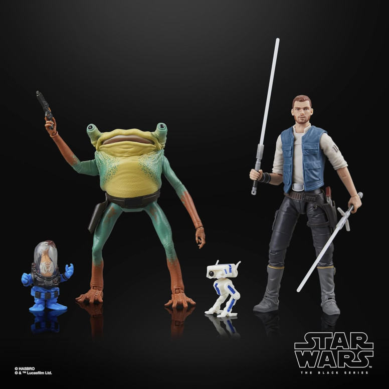 Star Wars Black Series - Pack Jedi Survivor - Cal Kestis, BD-1, Turgle & Skoova Stev