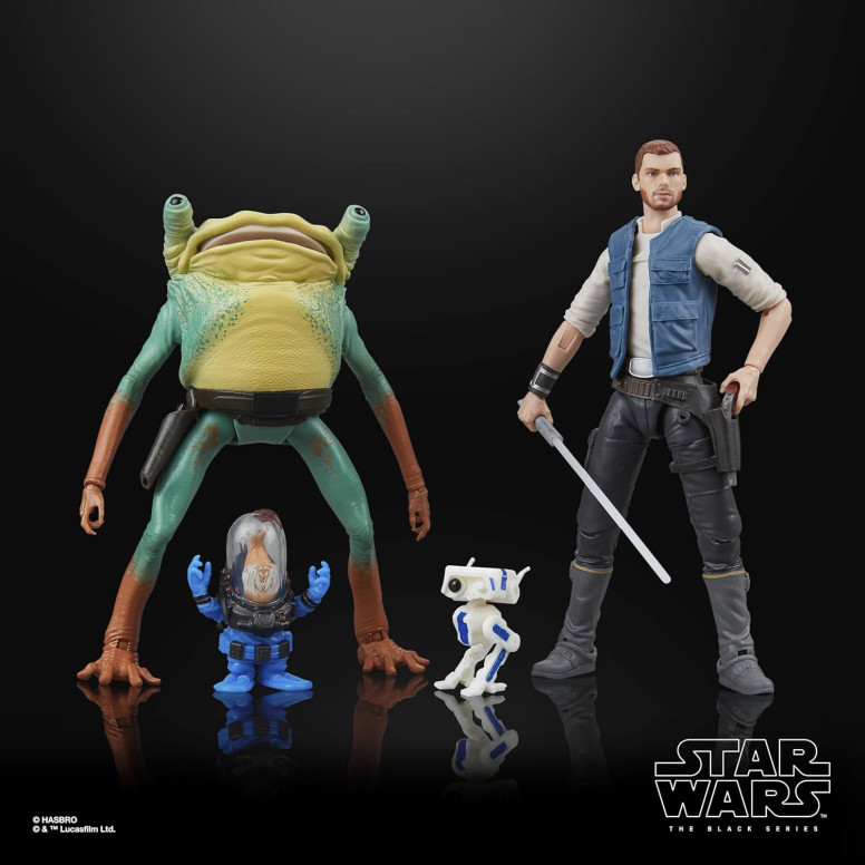 Star Wars Black Series - Pack Jedi Survivor - Cal Kestis, BD-1, Turgle & Skoova Stev