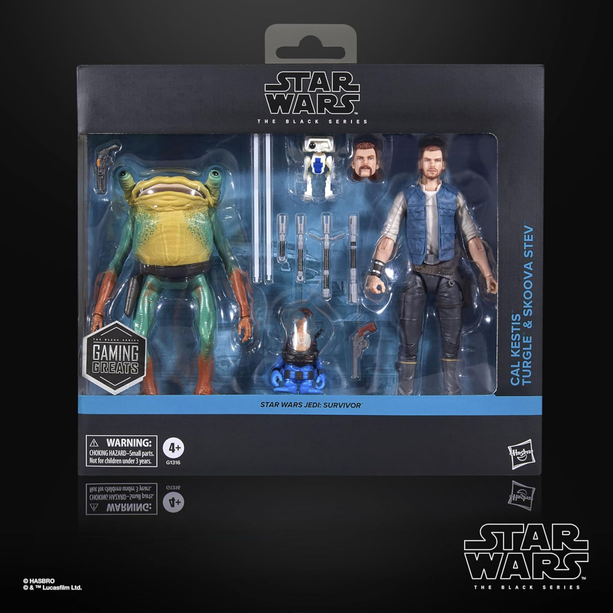 Star Wars Black Series - Pack Jedi Survivor - Cal Kestis, BD-1, Turgle & Skoova Stev