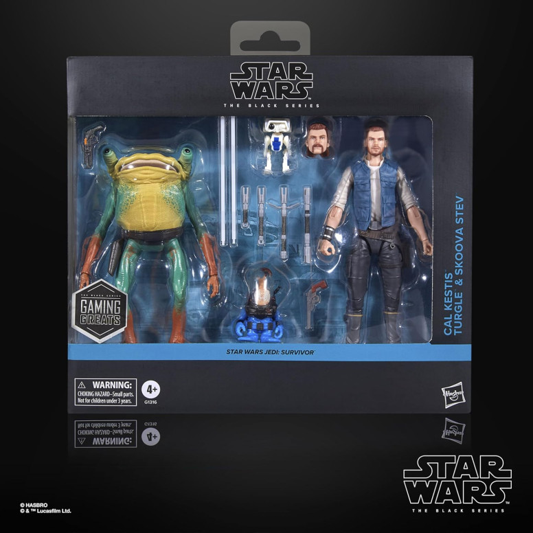 Star Wars Black Series - Pack Jedi Survivor - Cal Kestis, BD-1, Turgle & Skoova Stev