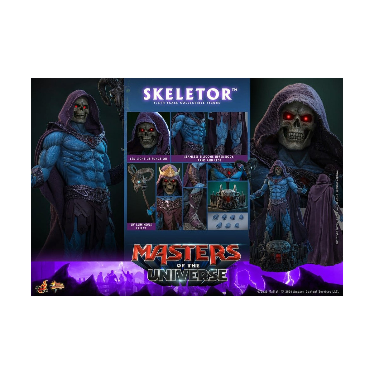 Hot Toys - Skeletor Movie Masterpiece 1/6 - Masters del Universo
