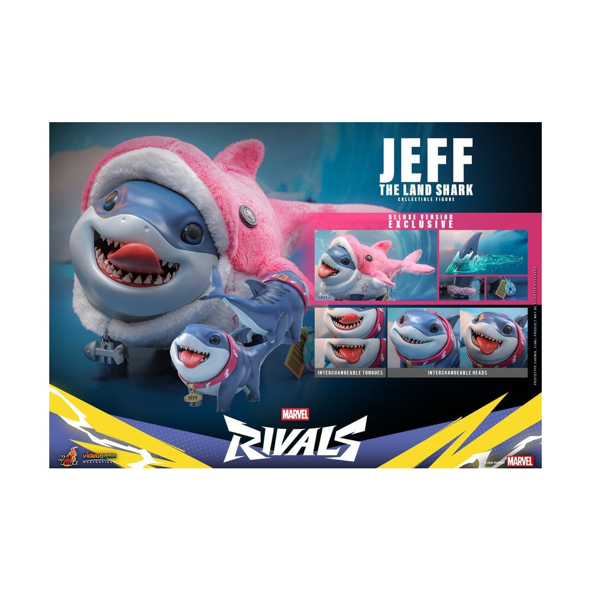 Hot Toys Marvel - Jeff el Tiburón de Tierra (Versión Deluxe) - Marvel Rivals Videogame Masterpiece Series