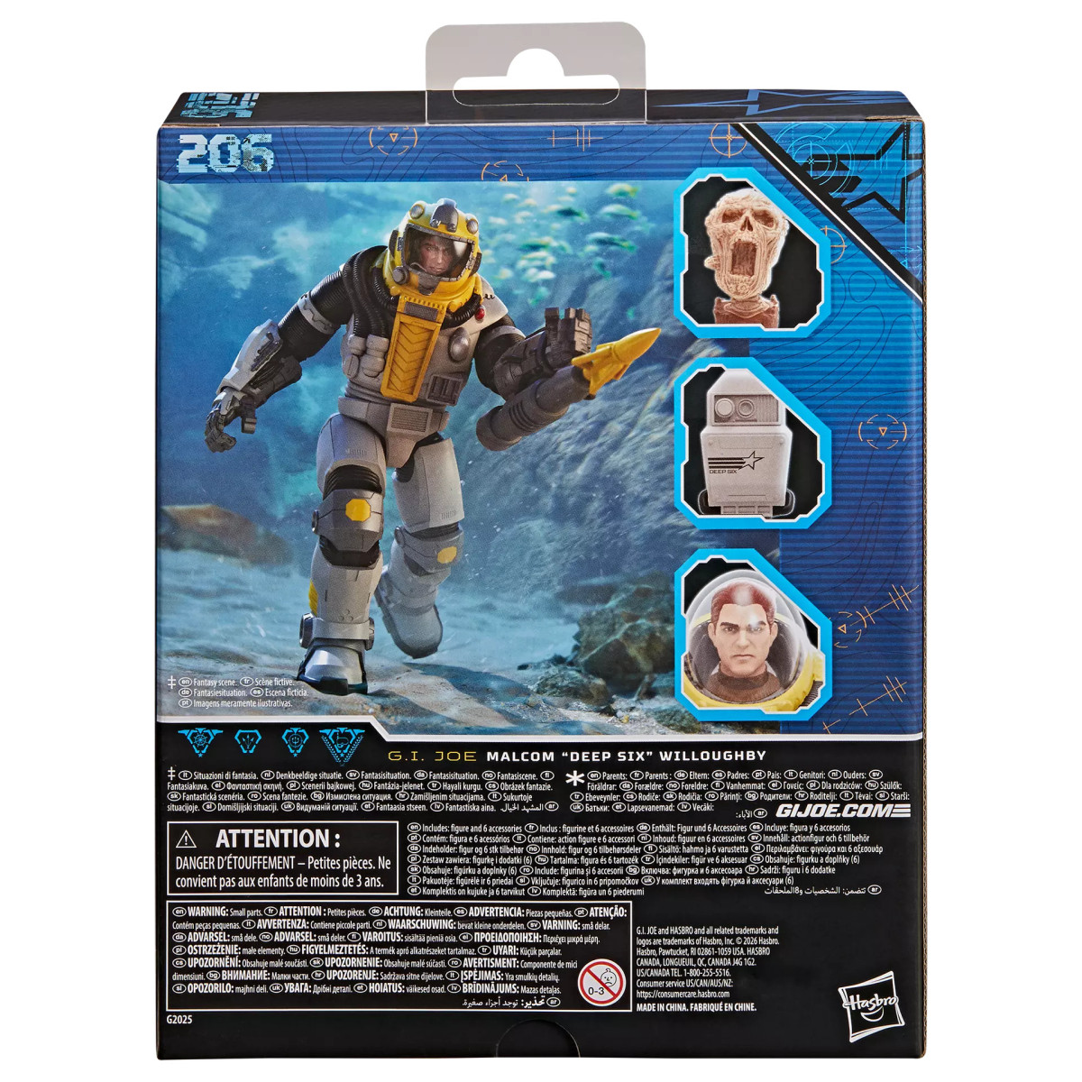 Hasbro G.I.JOE Serie Clasificada - Malcolm "Deep Six" Willoughby