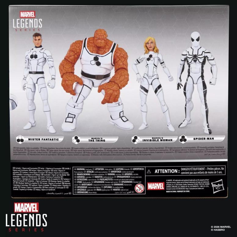 Marvel Legends Serie - Los 4 Fantásticos Fundación Futuro - La Cosa y La Mujer Invisible