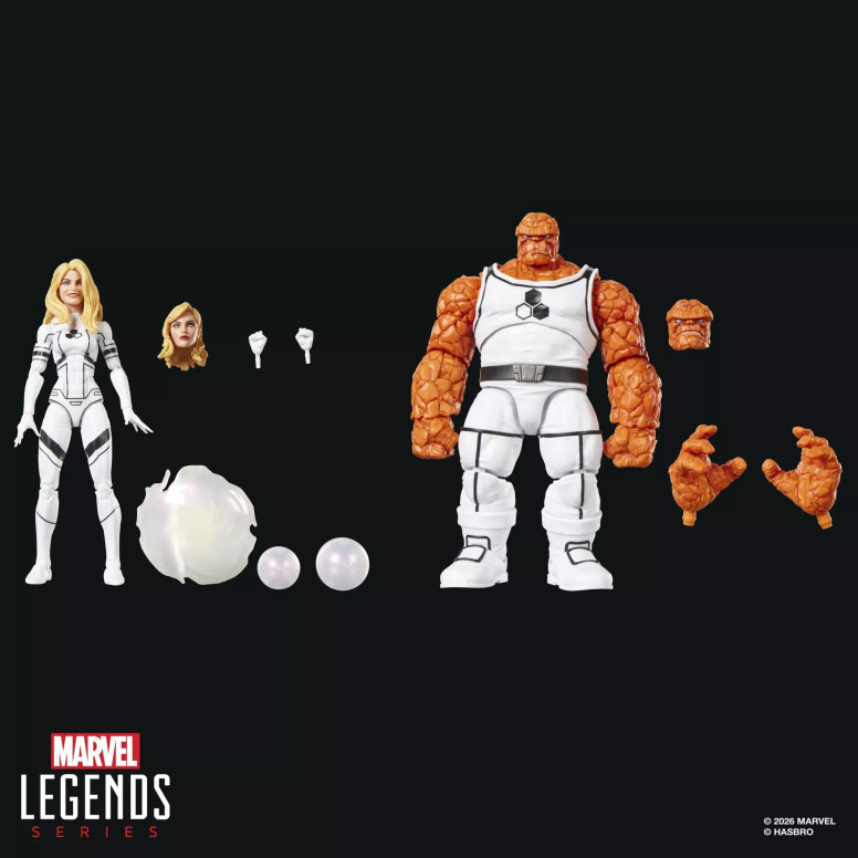 Marvel Legends Serie - Los 4 Fantásticos Fundación Futuro - La Cosa y La Mujer Invisible
