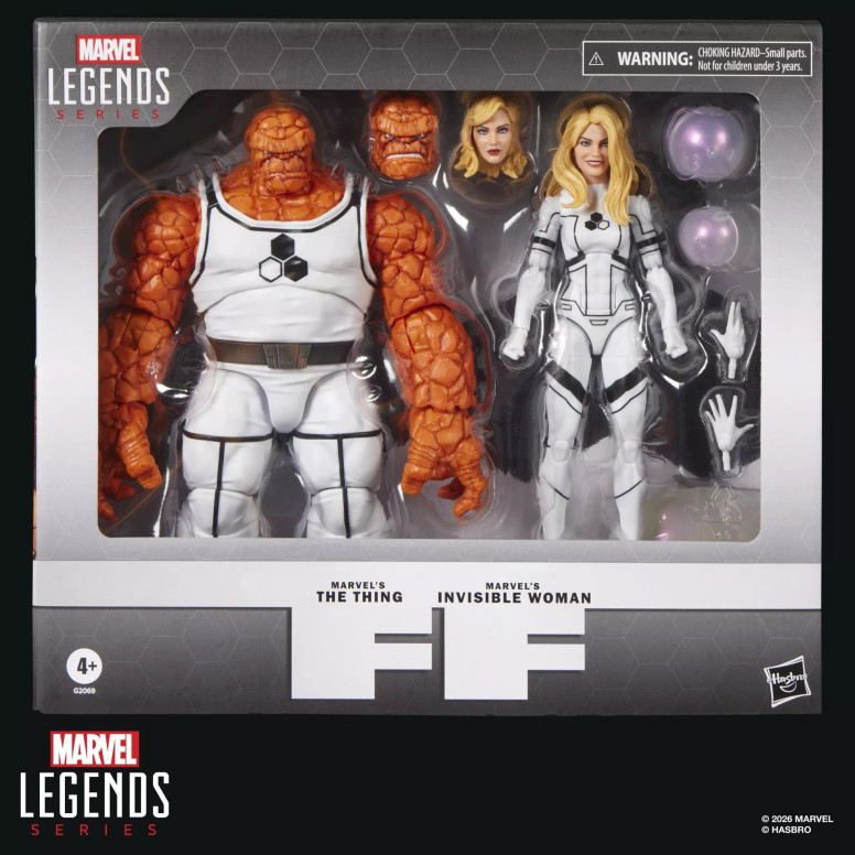 Marvel Legends Serie - Los 4 Fantásticos Fundación Futuro - La Cosa y La Mujer Invisible