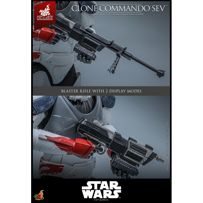 Hot Toys Star Wars - Clone Commando Sev - The Clone Wars 1/6 Hot Toys Exclusivo