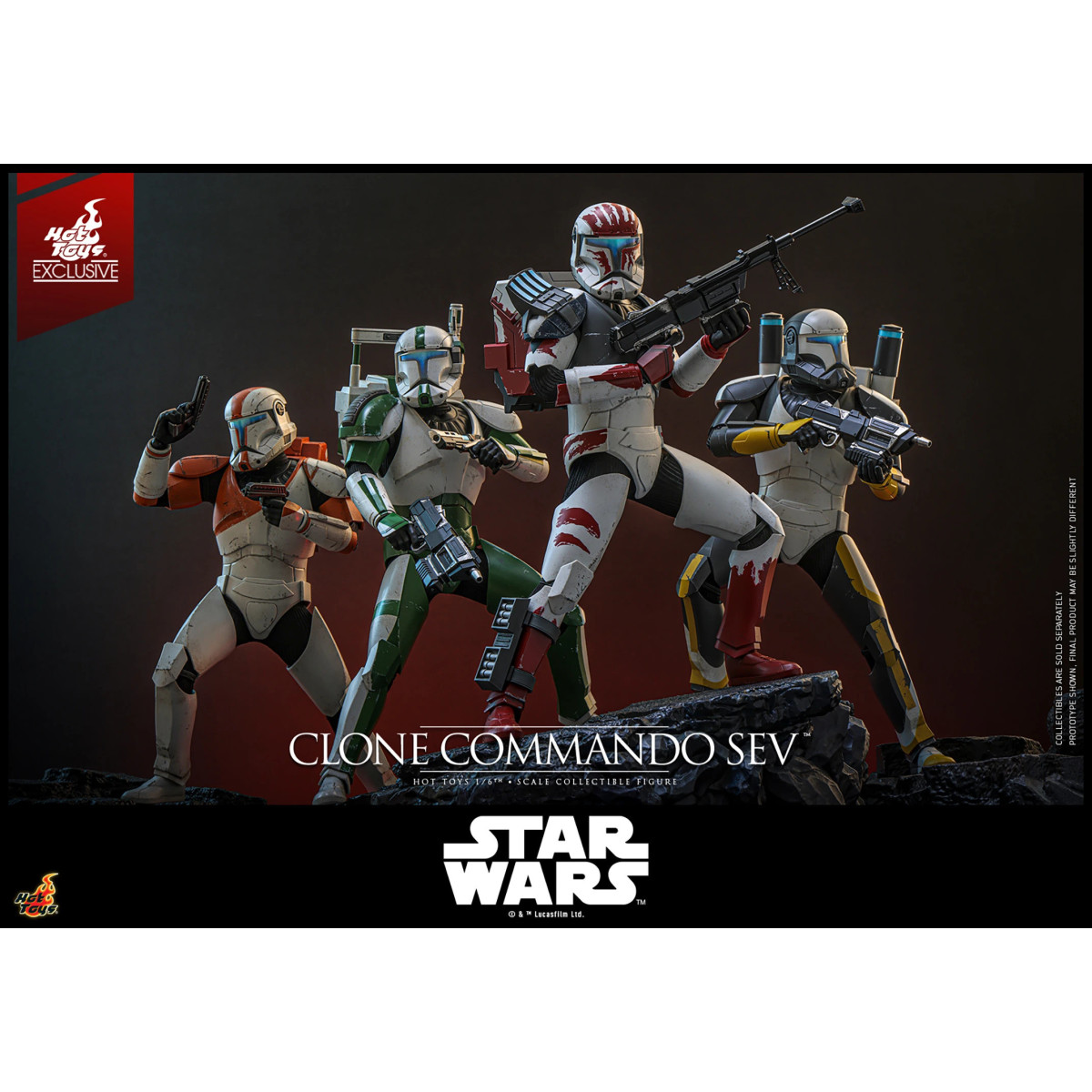 Hot Toys Star Wars - Clone Commando Sev - The Clone Wars 1/6 Hot Toys Exclusivo
