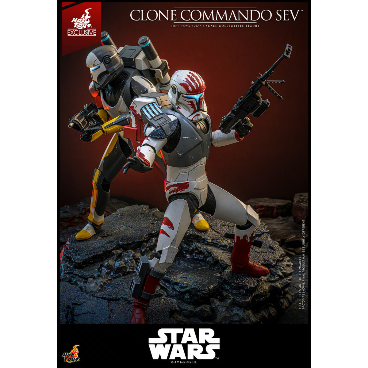 Hot Toys Star Wars - Clone Commando Sev - The Clone Wars 1/6 Hot Toys Exclusivo