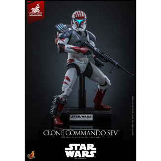 Hot Toys Star Wars - Clone Commando Sev - The Clone Wars 1/6 Hot Toys Exclusivo
