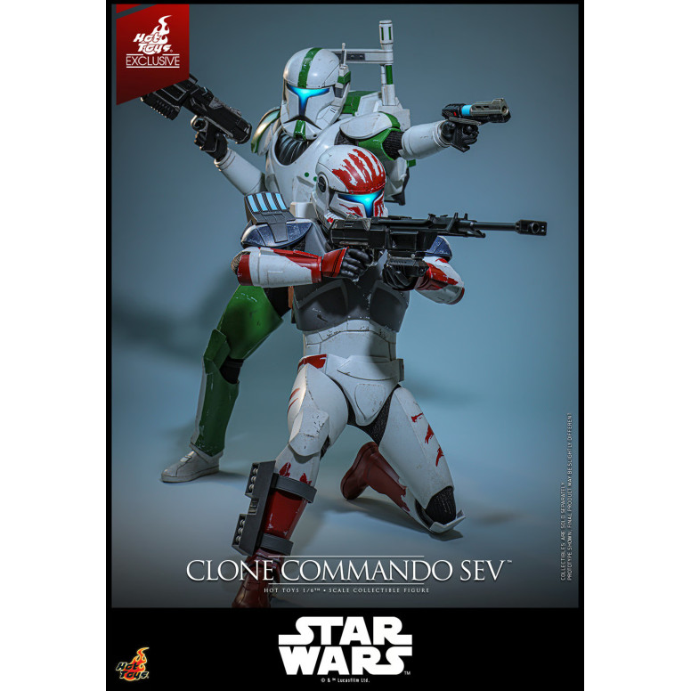 Hot Toys Star Wars - Clone Commando Sev - The Clone Wars 1/6 Hot Toys Exclusivo