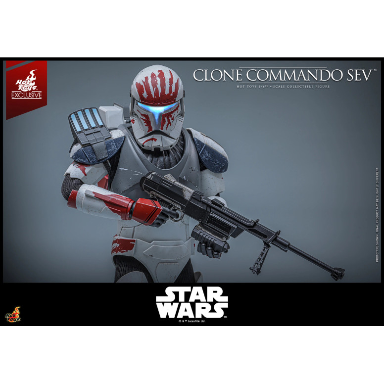 Hot Toys Star Wars - Clone Commando Sev - The Clone Wars 1/6 Hot Toys Exclusivo