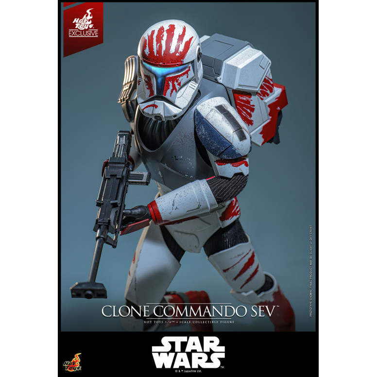 Hot Toys Star Wars - Clone Commando Sev - The Clone Wars 1/6 Hot Toys Exclusivo